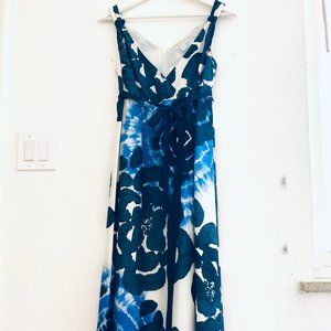 Garnet Hill stunning watercolor dress sz 8